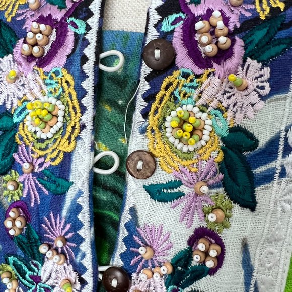 Soft Surroundings - Tunic Floral with Beading - PXL Petite XL - Picture 4 of 14